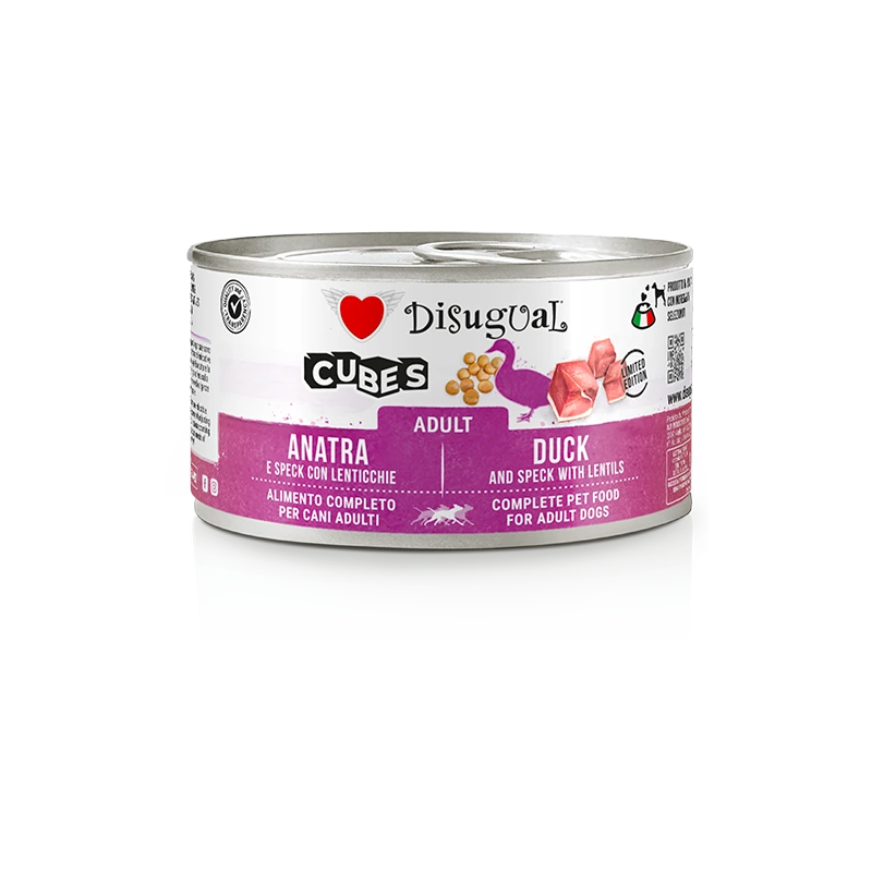 Disugual Cubes — Rață, speck și linte — 150 g